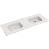 Balmani Tablo Arcato dubbele wastafel Carrara marmer 150 x 55 cm