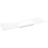 Storke Mata enkele wastafel matte solid surface 155 x 52 cm