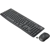 Logitech MK295 Silent Draadloze Toetsenbord en Muis Zwart QWERTY