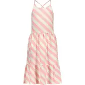 B.NOSY gestreepte halter jurk roze/wit Meisjes | Maat: 116