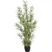 Atmosphera Kunstplant bamboe met pot - H120 cm - Plant