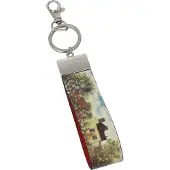 Goebel - Claude Monet | Sleutelhanger Het kunstenaarshuis | Kunstleer - 16cm