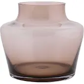 Vase the World Vaas Coral | Taupe | Mond geblazen Glas | Ø22,5 x H22 cm