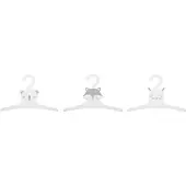 Atmosphera Kids Kinderhanger dieren - Kledinghanger - Wit - 3 stuks - Hout