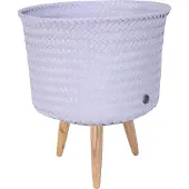 Handed By Plantenstandaard - Bloempot op poten - SET van 2! - - Mid - pastelpaars - pastel purple