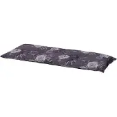 Madison tuinbankkussen Denim flower 120x48 cm - grijs