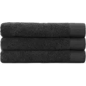 Cinderella Weekend Handdoeken Set - 3 stuks - Badhanddoek 60x110 cm - 100% Katoen - Antraciet