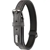 Flamingo Halsband Delu Zwart 42/52cm 25mm