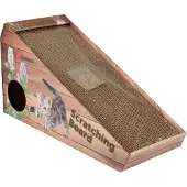 Flamingo Krabkarton Gary Bruin – Kattenspeelgoed met helling, catnip & speeltjes