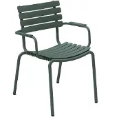 Houe ReCLIPS stoel met armleuning Aluminium frame 2 stuks