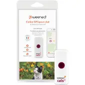 Weenect Kat - Gps-tracker - Wit/Oranje - Plastic - 5,9x2,3x1,2 cm