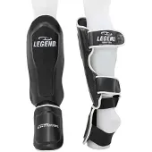 Legend Sports Kickboks Scheenbeschermers Legend Best Heren/Dames Zwart-Wit PU - Verschillende maten - Hoogste kwaliteit skintex - Beschermt optimaal