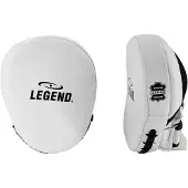 Legend Sports Power Impact Stootkussens Wit/Zwart Leer - Hoogste kwaliteit - Gemaakt van runderleder