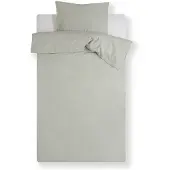 Vandyck Dekbedovertrek Washed Cotton Smoke Green Katoen-140 x 200 / 220 cm | 1-Persoons