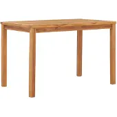 vidaXL Tuintafel 120x70x77 cm massief teakhout
