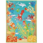 Scratch Puzzel - Oceaan - 43.5X60Cm - 100 Stukjes - 5 Jaar