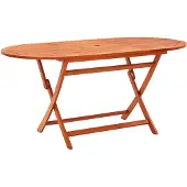 vidaXL Tuintafel inklapbaar 160x85x75 cm massief eucalyptushout