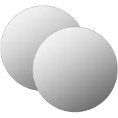 vidaXL Wandspiegels 2 st rond 40 cm glas