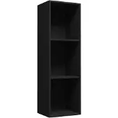 vidaXL Boekenkast/tv-meubel 36x30x114 cm bewerkt hout zwart