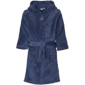Playshoes fleece badjas donkerblauw Meisjes Polyester Capuchon Effen - maat 86/92
