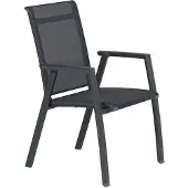 Garden Impressions Santana dining tuinstoel - donker grijs