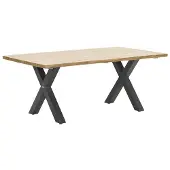 Garden Impressions Zeus dining tafel 180x100 cm carbon black teak look