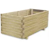 vidaXL Plantenbak verhoogd rechthoekig 100x50x40 cm hout