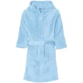 Playshoes badstof badjas lichtblauw Meisjes Polyester Capuchon Effen - maat 122/128