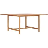 vidaXL Tuintafel 150x150x76 cm massief teakhout