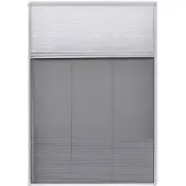 vidaXL Raamhor voor dakramen met zonnescherm plissé 160x80 cm