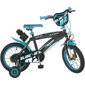Toimsa Jongensfiets Blue Ice 14 Inch 23,5 Cm Jongens Knijprem Zwart/blauw