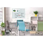 Sigel magnetisch glasbord 120 x 90 cm wit