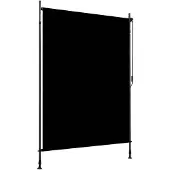 vidaXL Rolgordijn voor buiten 150x270 cm antraciet