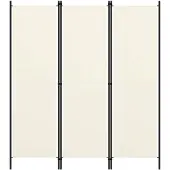 vidaXL Kamerscherm met 3 panelen 150x180 cm wit