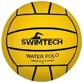 SwimTech bal Waterpolo rubber geel maat 5