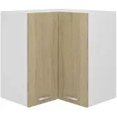 vidaXL Hanghoekkast Lyon 57x57x60 cm bewerkt hout sonoma eikenkleurig