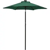 vidaXL Parasol met LED-verlichting 200x211 cm aluminium groen
