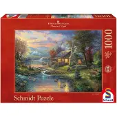 Schmidt - Legpuzzel - In het natuurparadijs - Thomas Kinkade Studios - 1000 stukjes - Volwassenen - vanaf 12 jaar