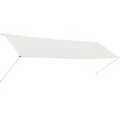 vidaXL Luifel uittrekbaar 400x150 cm crème