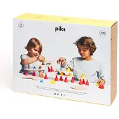 Piks Jeu créatif en bois Oppi Grand 64 pièces