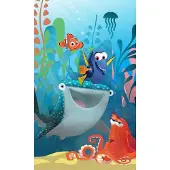 Komar Fotobehang Finding Dory Aquarel - Blauw - 2,50m X 150cm