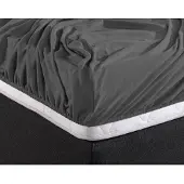 Home Care Dubbel Geweven Hoeslaken Antraciet Home Care -160/180 x 200/220 cm