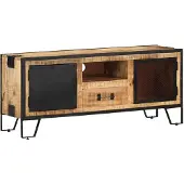 vidaXL Tv-meubel 110x31x46 cm ruw mangohout
