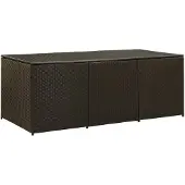 vidaXL Tuinbox 180x90x70 cm poly rattan bruin