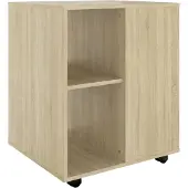 vidaXL Rolkast 60x53x72 cm bewerkt hout sonoma eikenkleurig