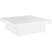 vidaXL Salontafel 90x90x28 cm bewerkt hout wit