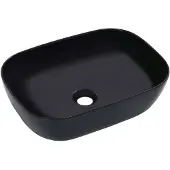 vidaXL Wastafel 45,5x32x13 cm keramiek zwart