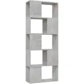 vidaXL Boekenkast/kamerscherm 60x24x155 cm betongrijs