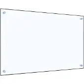 vidaXL Spatscherm keuken 80x50 cm gehard glas transparant
