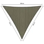 Shadow Comfort driehoek 3,6x3,6x3,6m Carbon Black met set